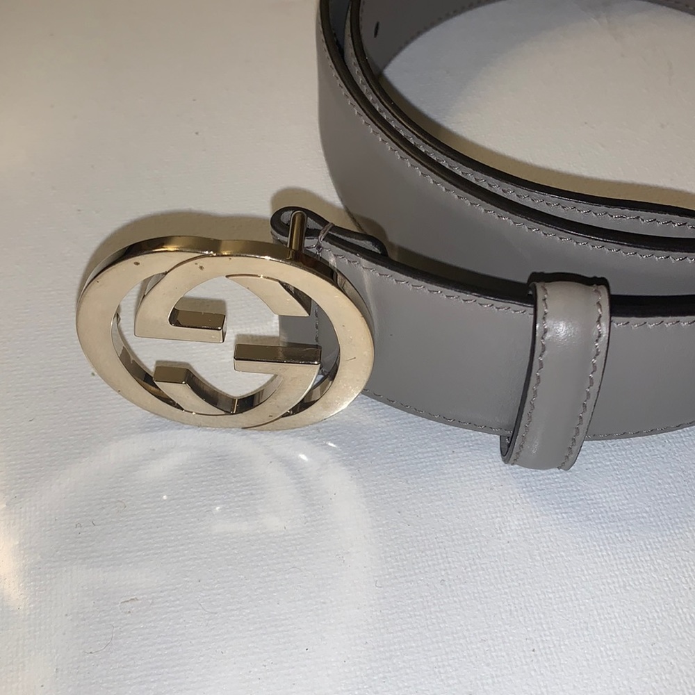 Gucci leather belt interlocking GG - Picture 3 of 10